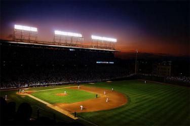 First Wrigley Field Night Game