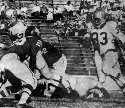 The Dallas Texans in action at the Cotton Bowl
